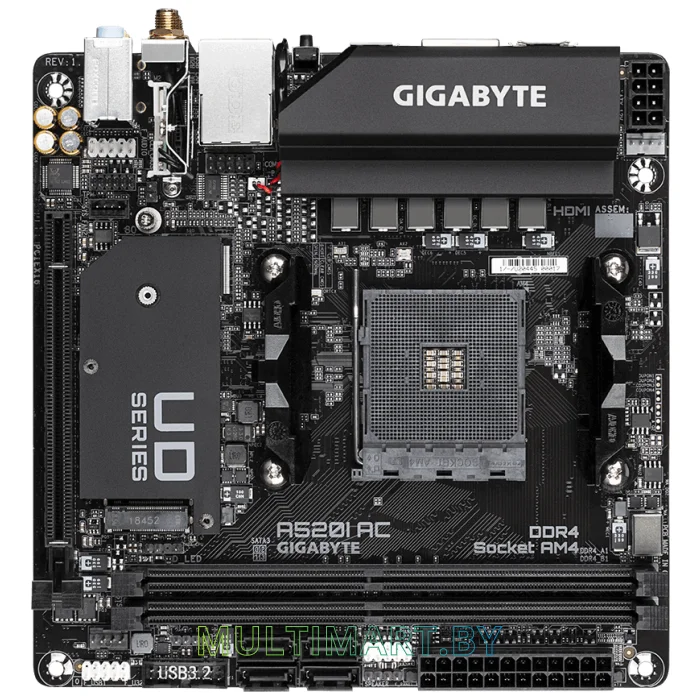 Материнская плата Gigabyte A520I AC (rev. 1.x)